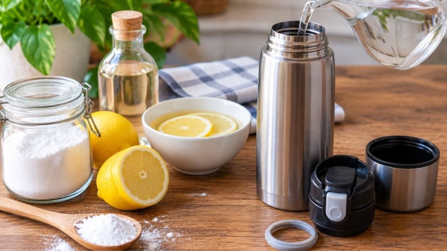 Những cách này có thể giúp bình giữ nhiệt hết mùi hôi