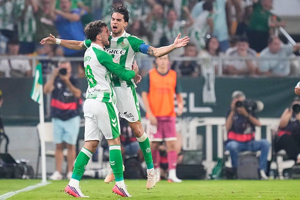 Niềm vui của Real Betis. Ảnh của Jose Breton/Pics Action/NurPhoto via Getty Images.