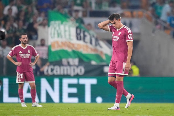 Real thất vọng khi trắng tay trước Betis. Ảnh của Jose Breton/Pics Action/NurPhoto - Getty Images.