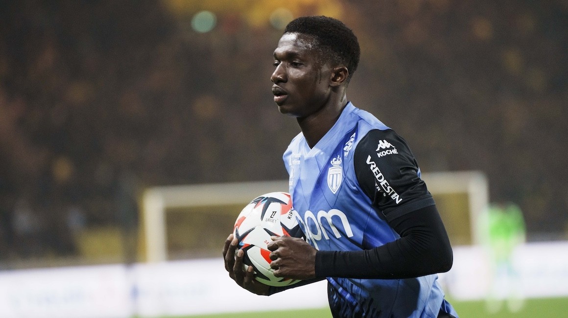 Lamine Camara đã rất gần với việc hoàn tất thương vụ sang Chelsea. Ảnh: AS Monaco.
