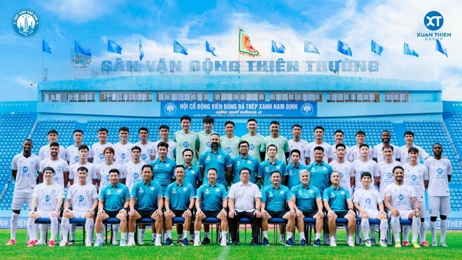 Nam Định có dàn nhân sự chất lượng. Ảnh: CLB Nam Định.