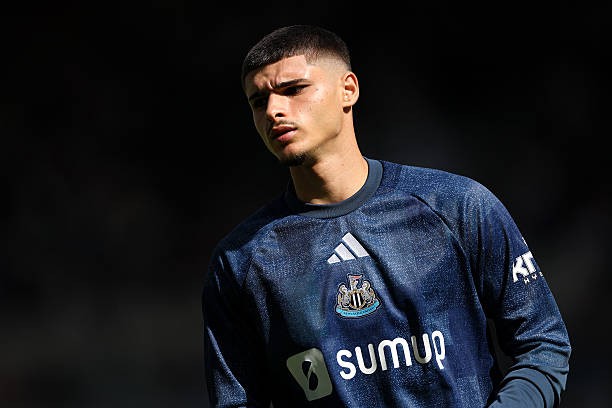 Tân binh được Newcastle United chiêu mộ với giá 60 triệu euro từ Lille, Matias Fernandez-Pardo đã được tung vào sân. Ảnh: Stu Forster / Getty Images. 