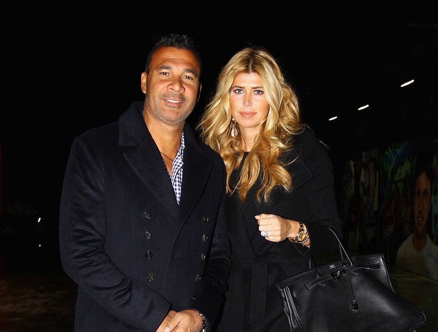 Ruud Gullit và vợ cũ Estelle Cruyff. Ảnh: Matthew Lewis/Getty Images.
