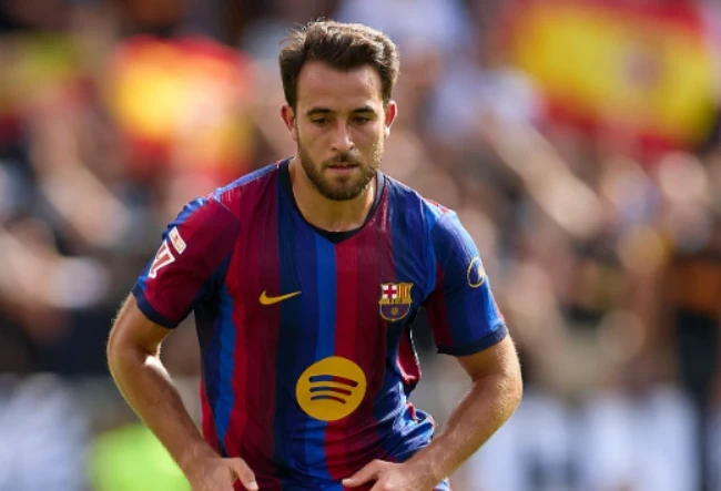 Eric Garcia – 6.3 điểm: Được xếp đá hậu vệ phải nhưng Eric Garcia không thể thi đấu trọn vẹn cả trận. Một tình huống va chạm không may với đồng đội Rodri ở đầu hiệp mộtkhiến anh dính chấn thương và buộc phải rời sân sớm ngay từ phút thứ 15. Ảnh: Omar Arnau/Getty.