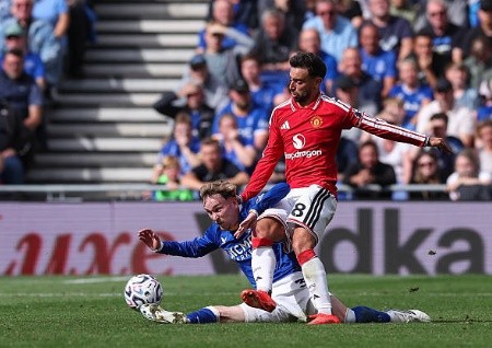 Bruno luôn cho thấy tầm ảnh hưởng lên lối chơi chung của MU. Ảnh: CameraSport via Getty Images. 