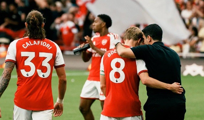 Arteta đã tạo dựng một đội hình cho riêng mình ở Arsenal. Ảnh: Arsenal.