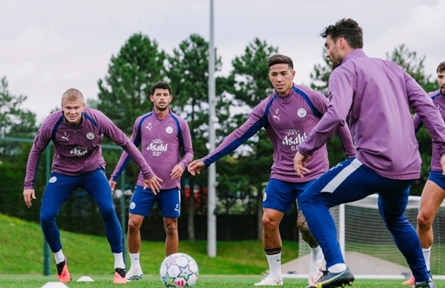 Maresca tính chuyện cho Haaland nghỉ ngơi. (Ảnh: Trang chủ Man City)