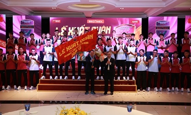 Becamex TP.HCM quyết tâm trở lại V-League. Ảnh: Khả Hòa/CLB Becamex TP.HCM.