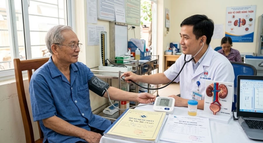 Người lớn tuổi nên chú ý kiểm tra sức khỏe định kỳ, trong đó có đánh giá chức năng thận khi có yếu tố nguy cơ.