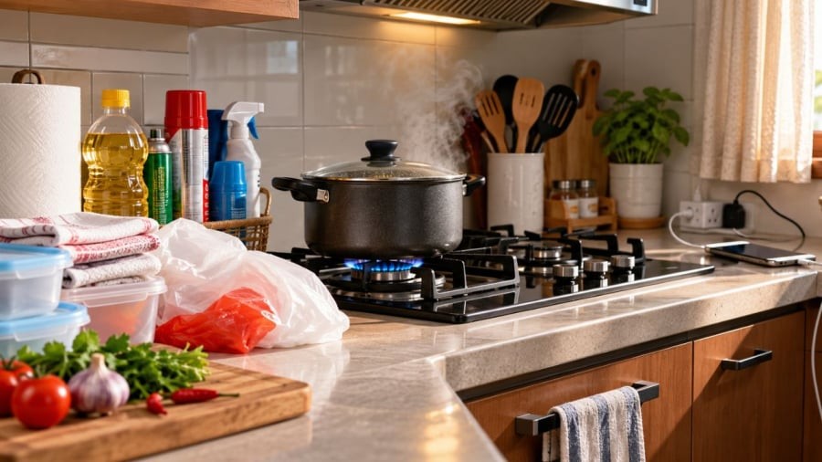 Những thứ này cần tránh để gần bếp nấu ăn