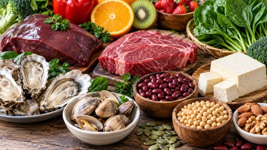 Không chỉ có thịt mà còn rất nhiều thực phẩm khác giàu sắt