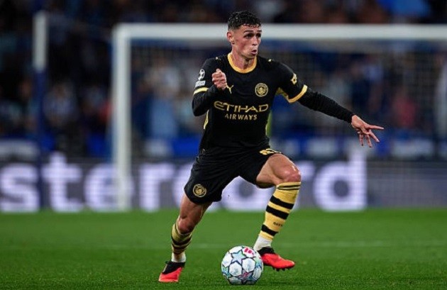 Phil Foden (6.9): Thi đấu năng nổ bên hành lang cánh phải, tung ra đường chuyền quyết định khởi nguồn cho bàn mở tỷ số của Haaland. Ảnh: Bruno Penas/Quality Sport Images/Getty Images.