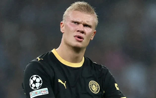 Haaland chưa hoàn toàn hài lòng với cú đúp vào lưới Porto. Ảnh: Getty Images Sport