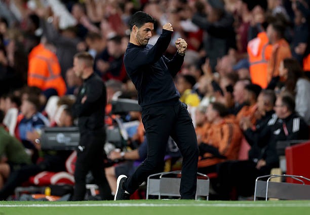 Arteta thành công với quyết định thay đổi sơ đồ chiến thuật. Ảnh: Justin Setterfield/Getty Images