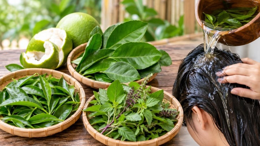 Những loại lá này có thể mang ra gội đầu