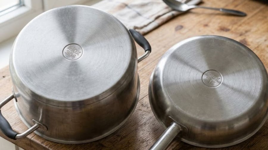 Inox 304 và inox 316 đều có thể sử dụng để đựng thực phẩm.