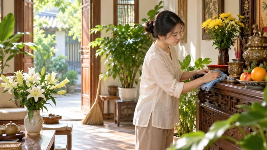 Ngày 1/8 thích hợp để thanh tẩy không gian sống