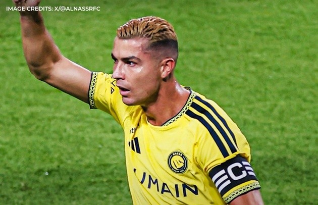Ronaldo mở tỷ số cho Al-Nassr. Ảnh: X@AlNassrFC