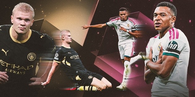 Haaland và Mbappe là 2 tay săn bàn cự phách. (Ảnh: The Analyst)