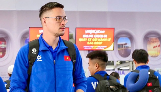 Nguyễn Filip là thủ môn đẳng cấp của đội tuyển Việt Nam. Ảnh: VFF
