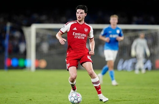 Rice tự tin có thể tiếp tục ''cày ải'' cho Arsenal. Ảnh: Matteo Ciambelli/DeFodi Images/DeFodi via Getty Images.