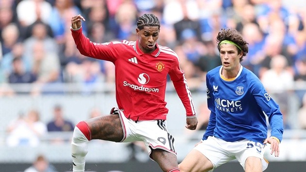 Man Utd vừa trải qua trận đấu nhọc nhằn trước Everton. (Ảnh: Mohamed Saeed/Getty Images)