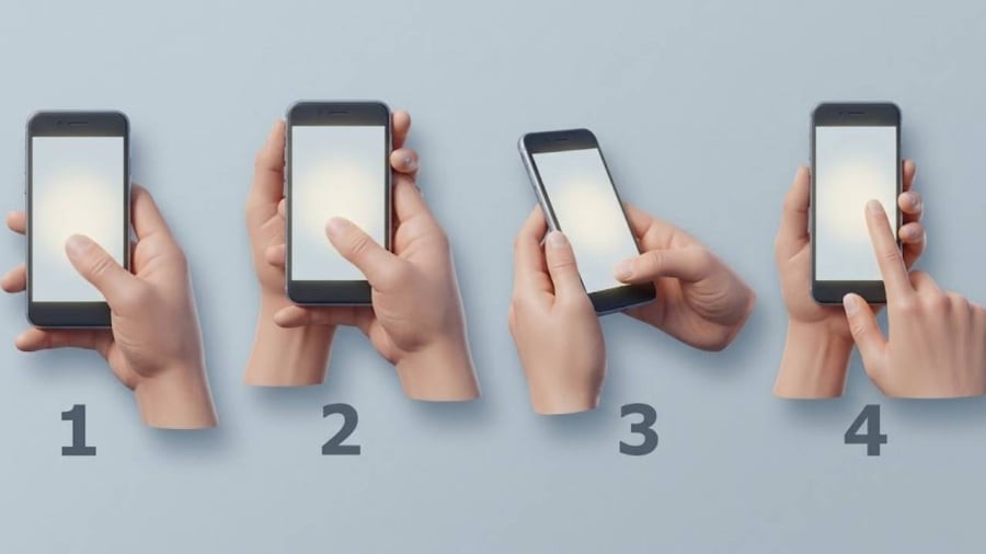 Bạn đang cầm điện thoại theo cách nào?