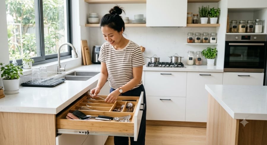 Chia việc nhà thành những phần nhỏ giúp việc dọn dẹp bớt áp lực và dễ duy trì mỗi ngày.