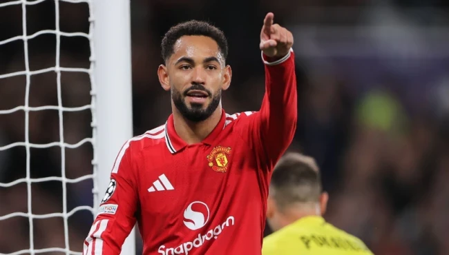 Cunha mở tỷ số cho Man Utd. Ảnh: James Gill - Danehouse/Getty Images.