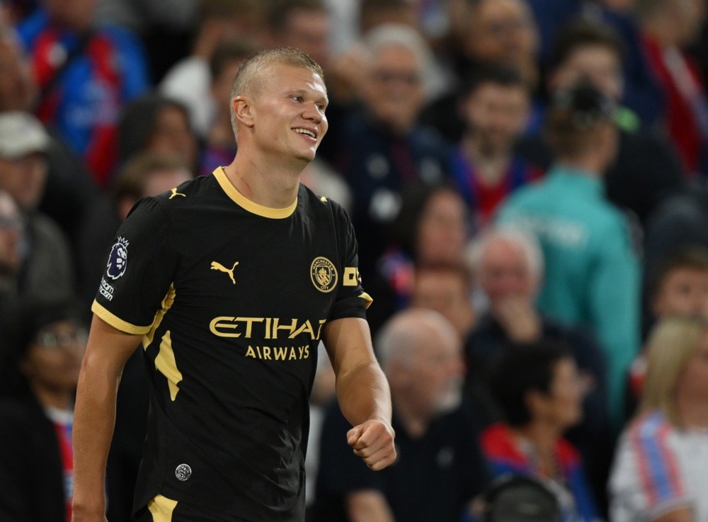 Erling Haaland là nhân tố đáng chú ý bên phía Man City. Ảnh: EPA.