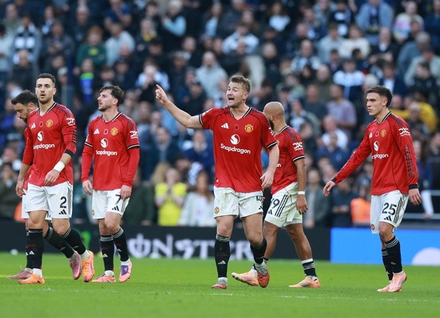 Stamp đánh giá cao vai trò của De Ligt ở hàng thủ Man Utd. Ảnh: EPA