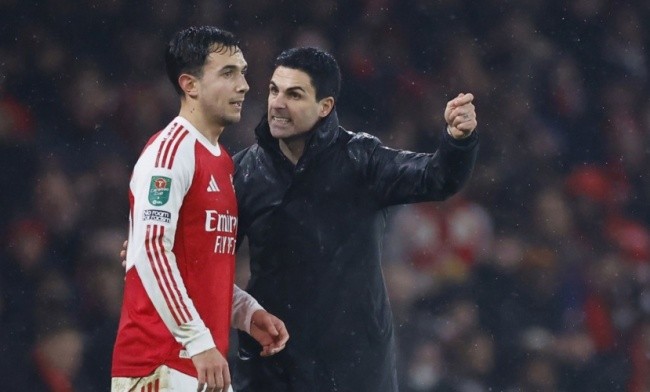 Zubimendi có khả năng rời Arsenal. Ảnh: EPA/TOLGA AKMEN.