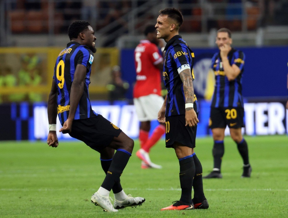 Lautaro Martinez vẫn đang cho thấy giá trị của mình tại Inter. Ảnh: EPA.