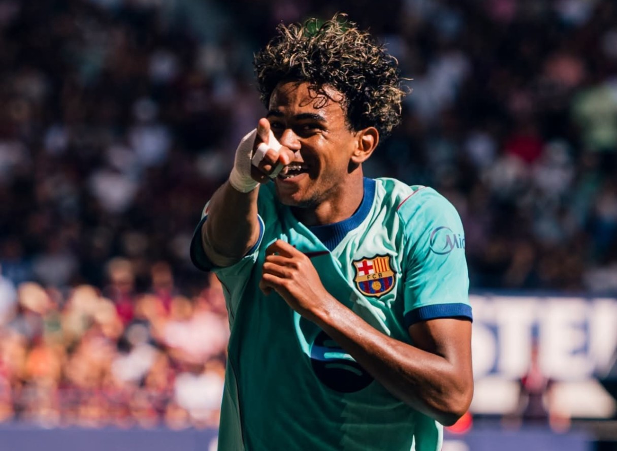 Yamal tiếp tục tỏa sáng. Ảnh: Barcelona. 