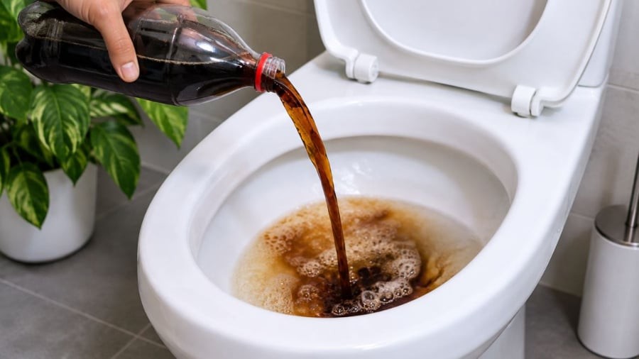 Đổ Coca Cola vào bồn cầu có thực sự công dụng