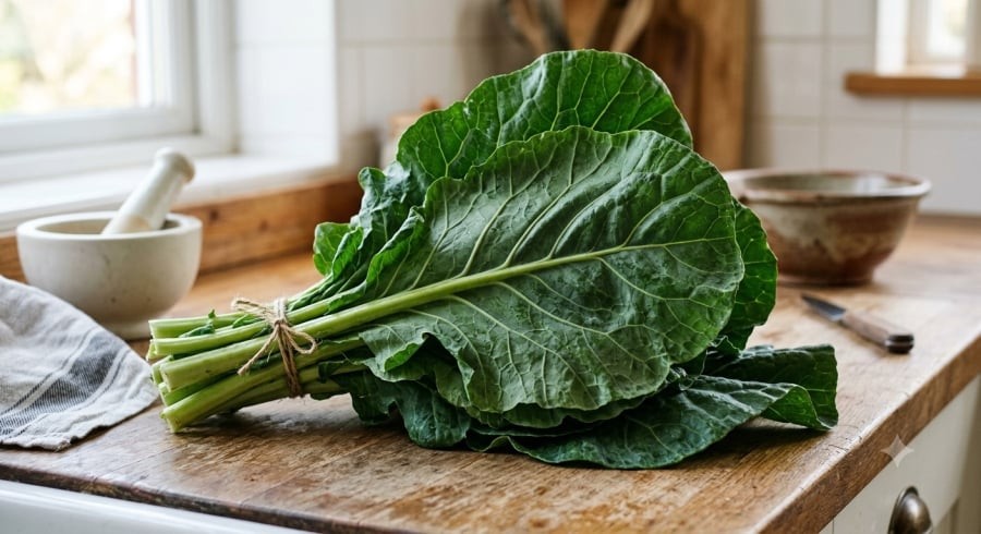 Cải rổ là loại rau lá xanh thuộc họ cải, cung cấp nhiều vitamin, khoáng chất và chất xơ.
