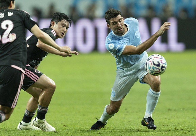 Đội hình K.League đã đá giao hữu với Man City hè này. Ảnh: EPA.