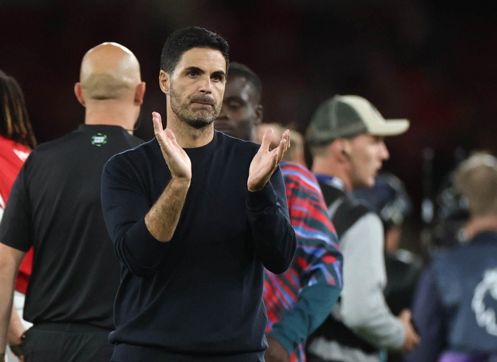 Arteta biến Arsenal thành cỗ máy đáng sợ. Ảnh: EPA.