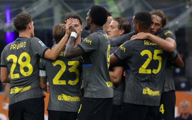 Inter thắng Udinese 5-3. Ảnh: EPA.