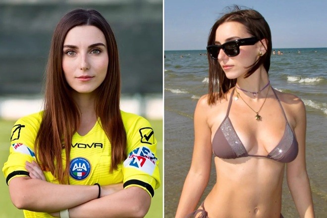 Giuliana Vigile đang gây chú ý bởi vẻ ngoài xinh đẹp. Ảnh: EPA.