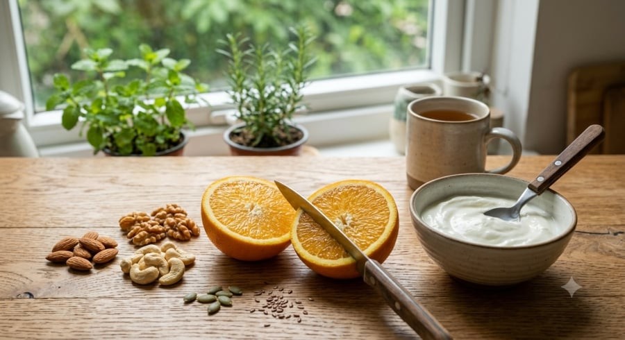 Ăn trái cây nguyên quả và kết hợp với protein hoặc chất béo lành mạnh có thể giúp bữa phụ cân bằng hơn.