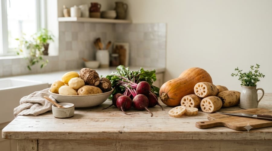 Một số loại củ chứa nhiều tinh bột hoặc carbohydrate hơn rau lá xanh, vì vậy người tiểu đường nên chú ý khẩu phần khi sử dụng.