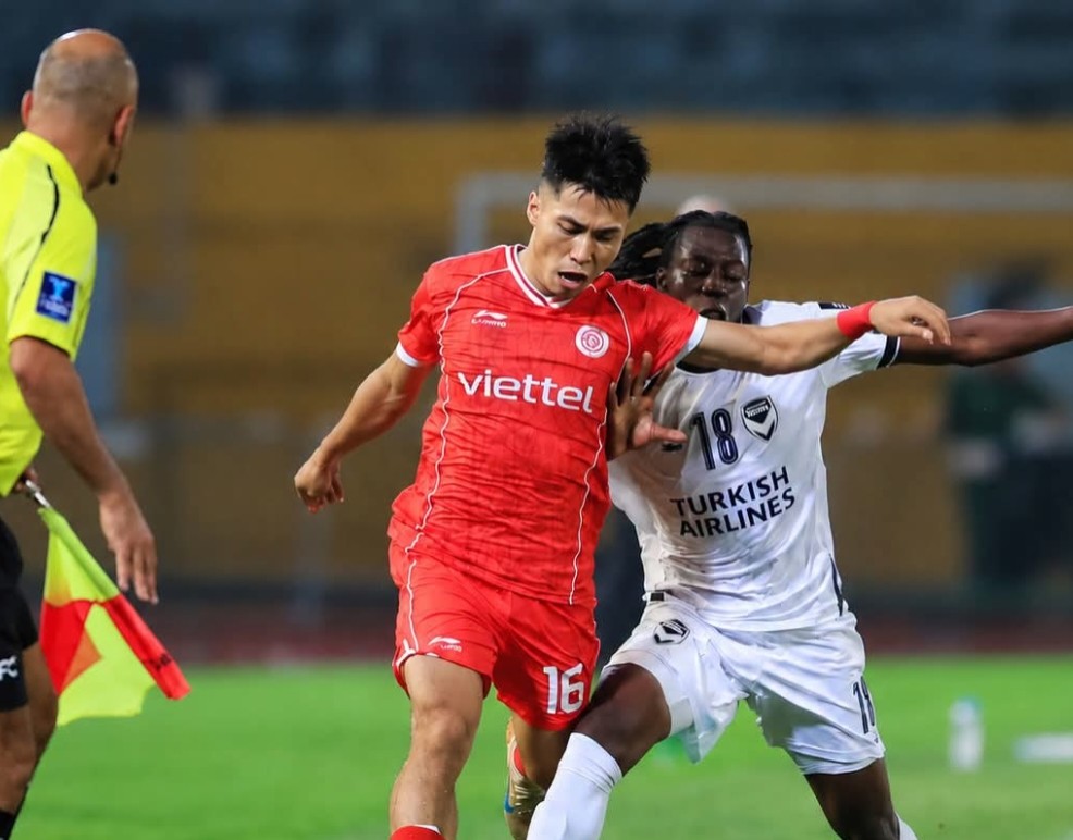 Viettel giành được 1 điểm kịch tính trước Melbourne Victory. Ảnh: ASEAN UNITED.