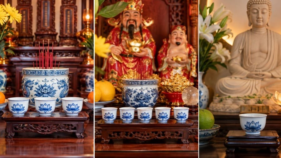 Nước trong thờ cúng dường như không thể thiếu