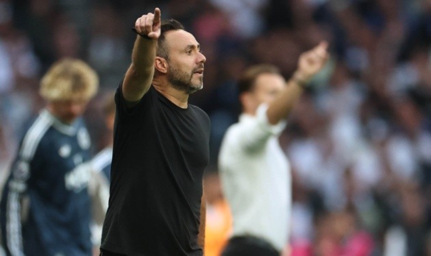 De Zerbi vẫn chưa ổn định bộ khung của Tottenham. (Ảnh: EPA Images)