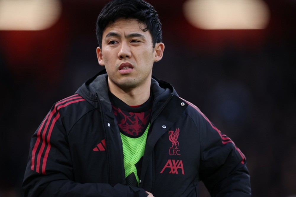 Wataru Endo có thể phải chia tay Liverpool vào tháng Giêng tới. Ảnh: EPA/Adam Vaughan.
