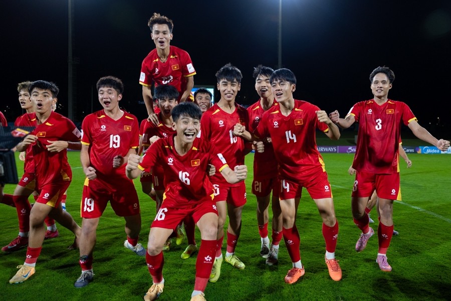 Nòng cốt U17 Việt Nam vẫn là bộ khung làm nên lịch sử ở VCK châu Á 2026. Ảnh: VFF.