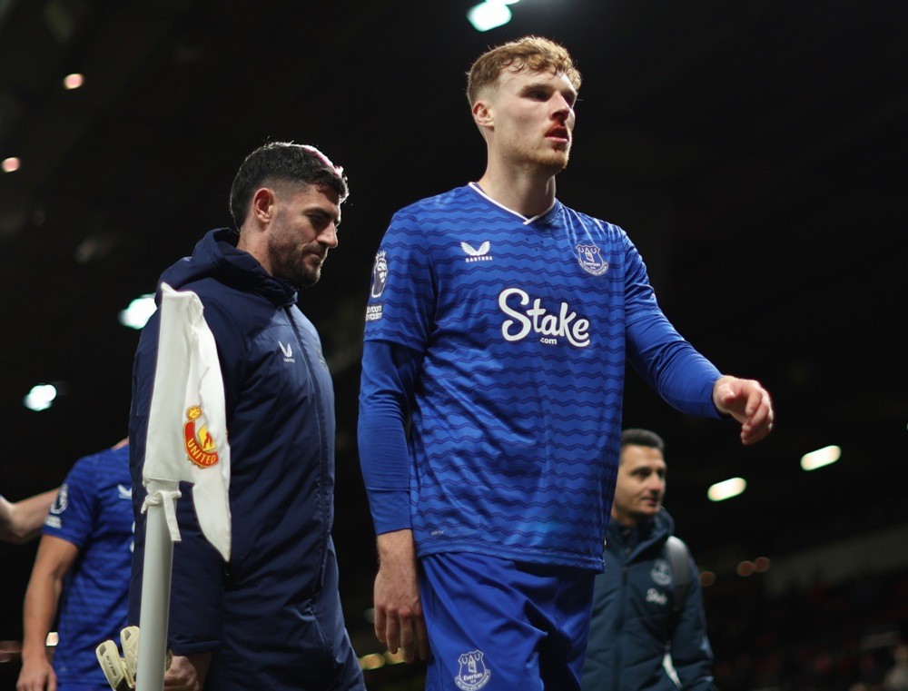 Everton đòi 93 triệu euro cho Branthwaite. Ảnh: EPA IMAGES. 
