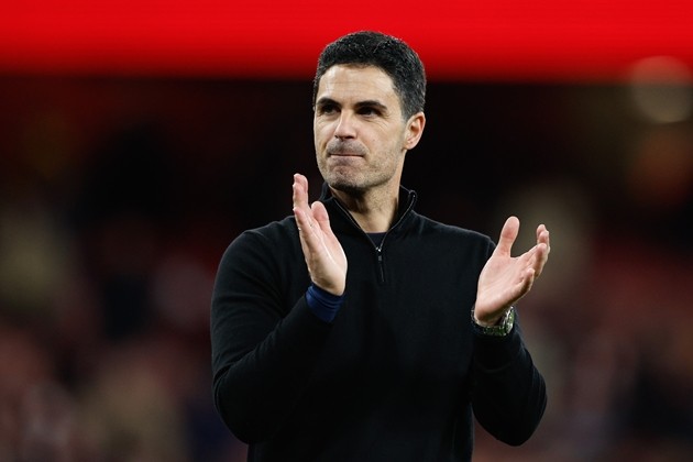 Mikel Arteta cho rằng một lời xin lỗi từ trọng tài không quan trọng. Ảnh: EPA/DAVID CLIFF