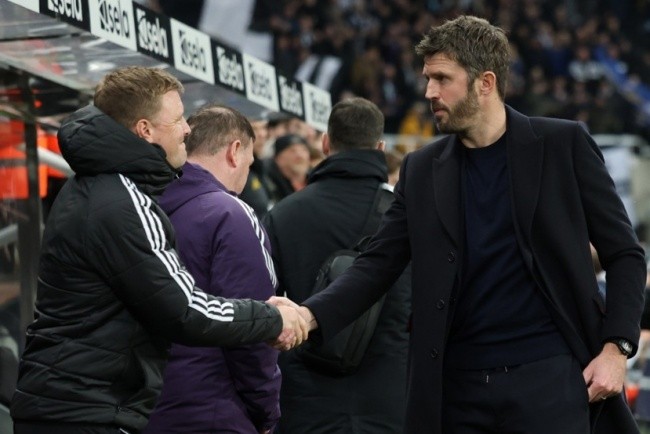 Eddie Howe là ứng viên sáng giá thay Carrick. Ảnh: EPA.